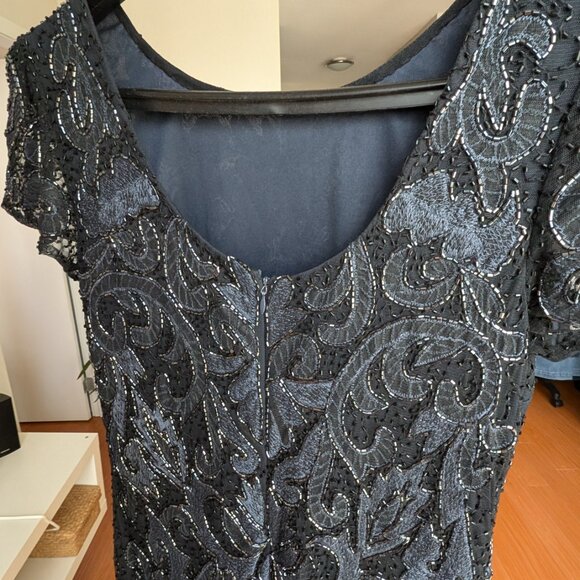 Gorgeous beaded gown, elegant yet contemporary, perfect for MOB, wedding, etc. - Picture 12 of 16